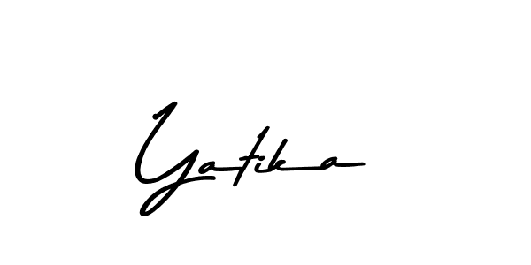 Design your own signature with our free online signature maker. With this signature software, you can create a handwritten (Asem Kandis PERSONAL USE) signature for name Yatika. Yatika signature style 9 images and pictures png