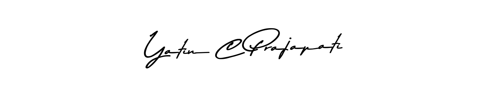 if you are searching for the best signature style for your name Yatin C Prajapati. so please give up your signature search. here we have designed multiple signature styles  using Asem Kandis PERSONAL USE. Yatin C Prajapati signature style 9 images and pictures png