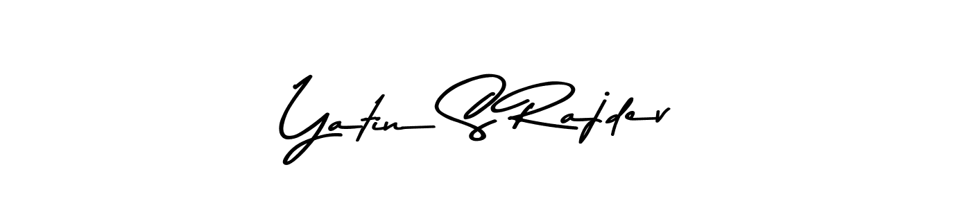 Use a signature maker to create a handwritten signature online. With this signature software, you can design (Asem Kandis PERSONAL USE) your own signature for name Yatin S Rajdev. Yatin S Rajdev signature style 9 images and pictures png
