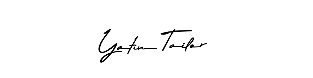 Use a signature maker to create a handwritten signature online. With this signature software, you can design (Asem Kandis PERSONAL USE) your own signature for name Yatin Tailor. Yatin Tailor signature style 9 images and pictures png