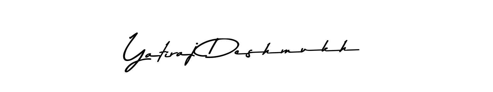 Design your own signature with our free online signature maker. With this signature software, you can create a handwritten (Asem Kandis PERSONAL USE) signature for name Yatiraj Deshmukh. Yatiraj Deshmukh signature style 9 images and pictures png