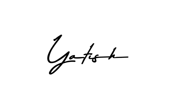 You should practise on your own different ways (Asem Kandis PERSONAL USE) to write your name (Yatish) in signature. don't let someone else do it for you. Yatish signature style 9 images and pictures png