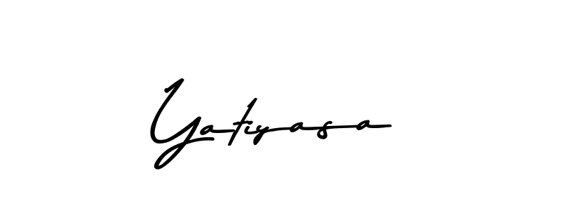 Use a signature maker to create a handwritten signature online. With this signature software, you can design (Asem Kandis PERSONAL USE) your own signature for name Yatiyasa. Yatiyasa signature style 9 images and pictures png