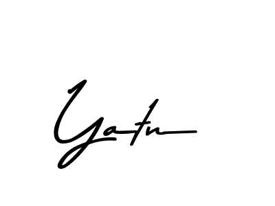 Make a beautiful signature design for name Yatn. With this signature (Asem Kandis PERSONAL USE) style, you can create a handwritten signature for free. Yatn signature style 9 images and pictures png