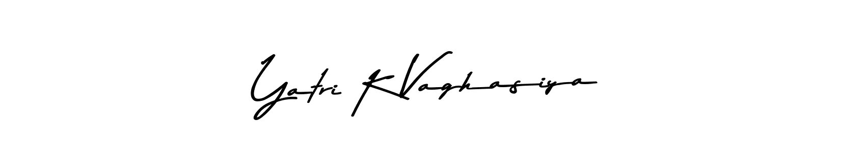 Make a beautiful signature design for name Yatri K Vaghasiya. With this signature (Asem Kandis PERSONAL USE) style, you can create a handwritten signature for free. Yatri K Vaghasiya signature style 9 images and pictures png