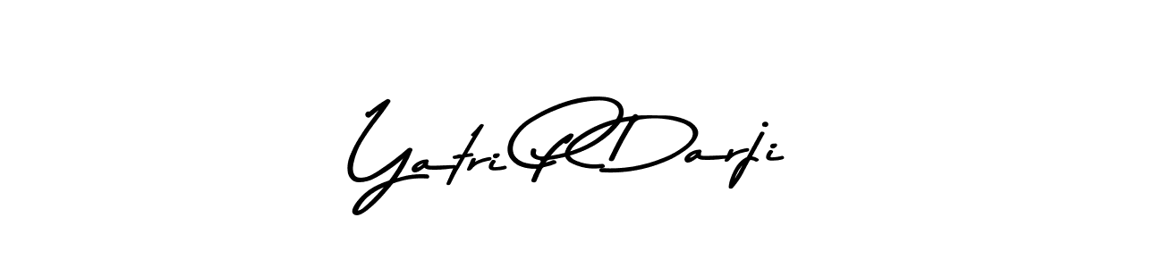 Also You can easily find your signature by using the search form. We will create Yatri P Darji name handwritten signature images for you free of cost using Asem Kandis PERSONAL USE sign style. Yatri P Darji signature style 9 images and pictures png