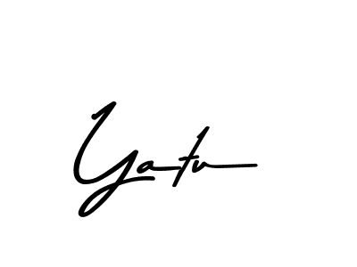 How to make Yatu name signature. Use Asem Kandis PERSONAL USE style for creating short signs online. This is the latest handwritten sign. Yatu signature style 9 images and pictures png