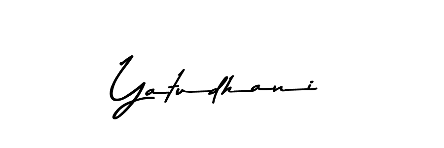 Use a signature maker to create a handwritten signature online. With this signature software, you can design (Asem Kandis PERSONAL USE) your own signature for name Yatudhani. Yatudhani signature style 9 images and pictures png