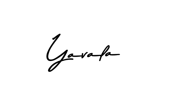 Design your own signature with our free online signature maker. With this signature software, you can create a handwritten (Asem Kandis PERSONAL USE) signature for name Yavala. Yavala signature style 9 images and pictures png