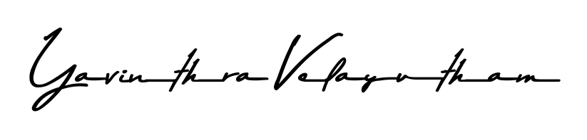 The best way (Asem Kandis PERSONAL USE) to make a short signature is to pick only two or three words in your name. For converting this name Yavinthra Velayutham. Yavinthra Velayutham signature style 9 images and pictures png