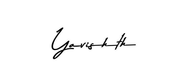 Use a signature maker to create a handwritten signature online. With this signature software, you can design (Asem Kandis PERSONAL USE) your own signature for name Yavishth. Yavishth signature style 9 images and pictures png