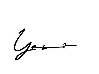 Use a signature maker to create a handwritten signature online. With this signature software, you can design (Asem Kandis PERSONAL USE) your own signature for name Yawz. Yawz signature style 9 images and pictures png