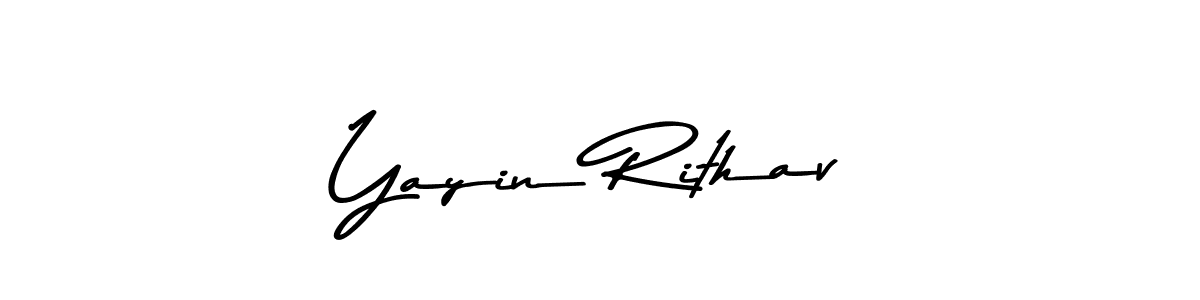 Use a signature maker to create a handwritten signature online. With this signature software, you can design (Asem Kandis PERSONAL USE) your own signature for name Yayin Rithav. Yayin Rithav signature style 9 images and pictures png