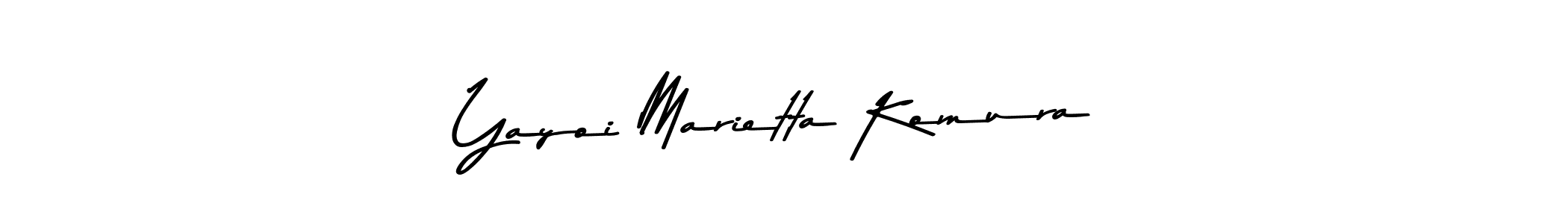 Use a signature maker to create a handwritten signature online. With this signature software, you can design (Asem Kandis PERSONAL USE) your own signature for name Yayoi Marietta Komura. Yayoi Marietta Komura signature style 9 images and pictures png