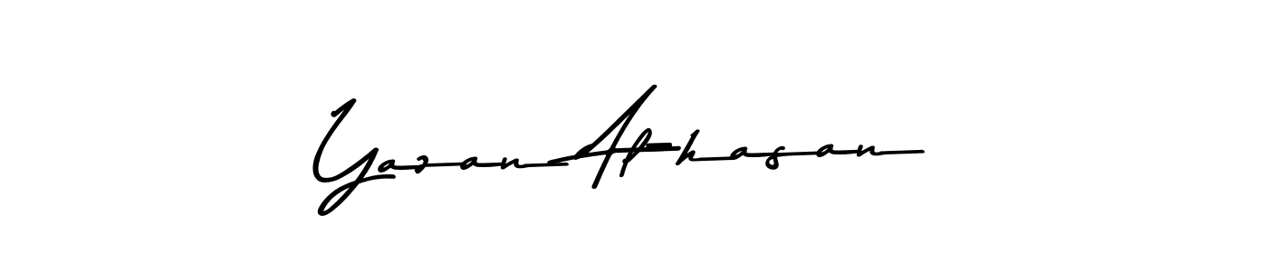 The best way (Asem Kandis PERSONAL USE) to make a short signature is to pick only two or three words in your name. The name Yazan Al-hasan include a total of six letters. For converting this name. Yazan Al-hasan signature style 9 images and pictures png