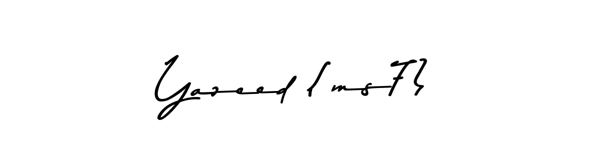 How to make Yazeed (ms7) signature? Asem Kandis PERSONAL USE is a professional autograph style. Create handwritten signature for Yazeed (ms7) name. Yazeed (ms7) signature style 9 images and pictures png