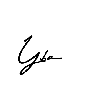 You should practise on your own different ways (Asem Kandis PERSONAL USE) to write your name (Yba) in signature. don't let someone else do it for you. Yba signature style 9 images and pictures png