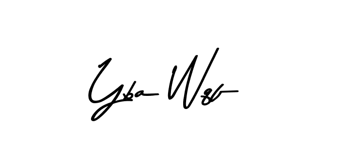 if you are searching for the best signature style for your name Yba Wqf. so please give up your signature search. here we have designed multiple signature styles  using Asem Kandis PERSONAL USE. Yba Wqf signature style 9 images and pictures png