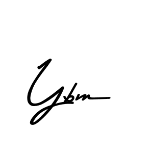 Similarly Asem Kandis PERSONAL USE is the best handwritten signature design. Signature creator online .You can use it as an online autograph creator for name Ybm. Ybm signature style 9 images and pictures png