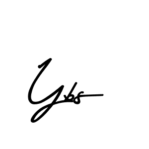 Design your own signature with our free online signature maker. With this signature software, you can create a handwritten (Asem Kandis PERSONAL USE) signature for name Ybs. Ybs signature style 9 images and pictures png