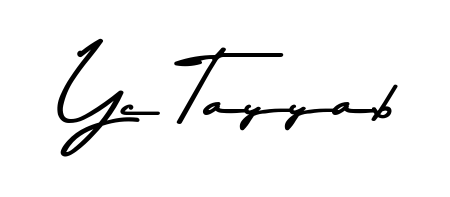 Discover the perfect balance of readability and style for Yc Tayyab with Asem Kandis PERSONAL USE font. Create your dream signature today. Yc Tayyab signature style 9 images and pictures png