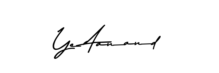 Similarly Asem Kandis PERSONAL USE is the best handwritten signature design. Signature creator online .You can use it as an online autograph creator for name Ye Aanand. Ye Aanand signature style 9 images and pictures png