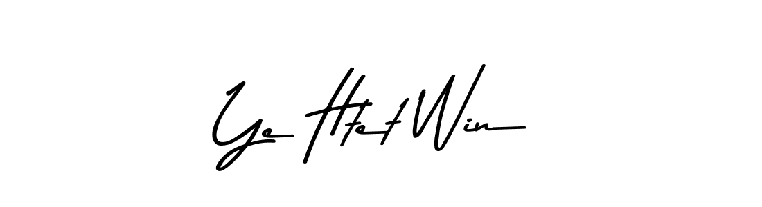 It looks lik you need a new signature style for name Ye Htet Win. Design unique handwritten (Asem Kandis PERSONAL USE) signature with our free signature maker in just a few clicks. Ye Htet Win signature style 9 images and pictures png