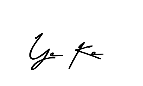 Here are the top 10 professional signature styles for the name Ye Ko. These are the best autograph styles you can use for your name. Ye Ko signature style 9 images and pictures png