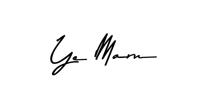 Create a beautiful signature design for name Ye Marn. With this signature (Asem Kandis PERSONAL USE) fonts, you can make a handwritten signature for free. Ye Marn signature style 9 images and pictures png