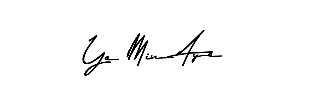 Similarly Asem Kandis PERSONAL USE is the best handwritten signature design. Signature creator online .You can use it as an online autograph creator for name Ye Min Aye. Ye Min Aye signature style 9 images and pictures png