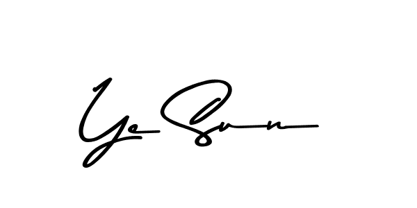 Ye Sun stylish signature style. Best Handwritten Sign (Asem Kandis PERSONAL USE) for my name. Handwritten Signature Collection Ideas for my name Ye Sun. Ye Sun signature style 9 images and pictures png