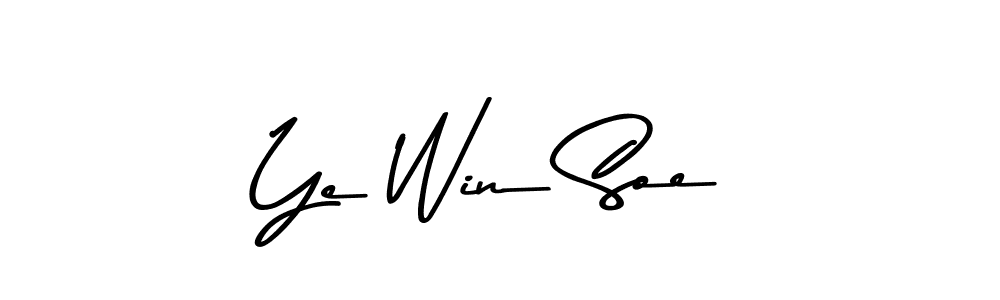 Similarly Asem Kandis PERSONAL USE is the best handwritten signature design. Signature creator online .You can use it as an online autograph creator for name Ye Win Soe. Ye Win Soe signature style 9 images and pictures png