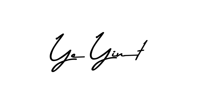 Also You can easily find your signature by using the search form. We will create Ye Yint name handwritten signature images for you free of cost using Asem Kandis PERSONAL USE sign style. Ye Yint signature style 9 images and pictures png