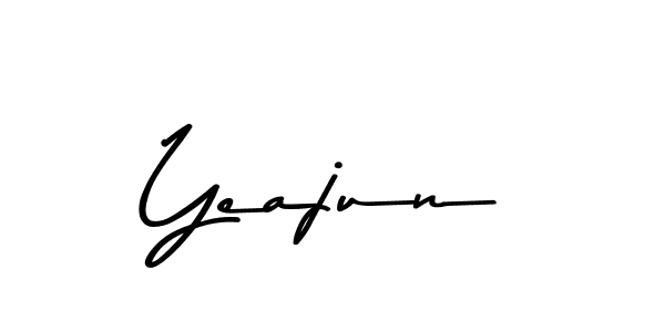 Design your own signature with our free online signature maker. With this signature software, you can create a handwritten (Asem Kandis PERSONAL USE) signature for name Yeajun. Yeajun signature style 9 images and pictures png