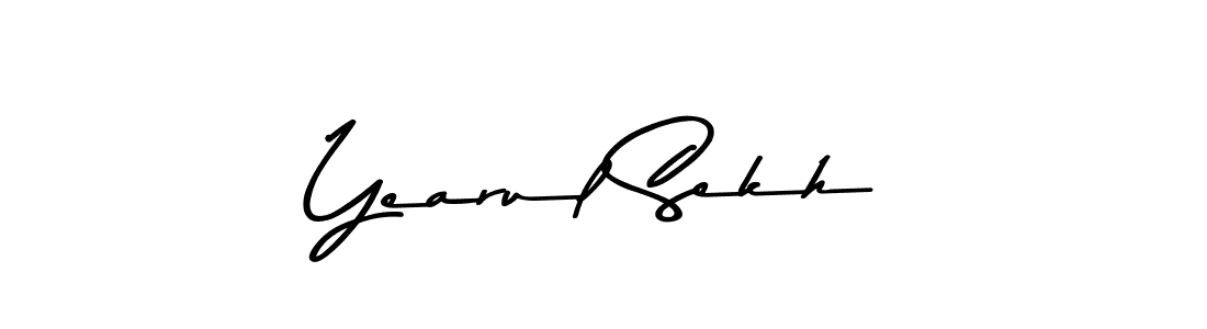 You should practise on your own different ways (Asem Kandis PERSONAL USE) to write your name (Yearul Sekh) in signature. don't let someone else do it for you. Yearul Sekh signature style 9 images and pictures png