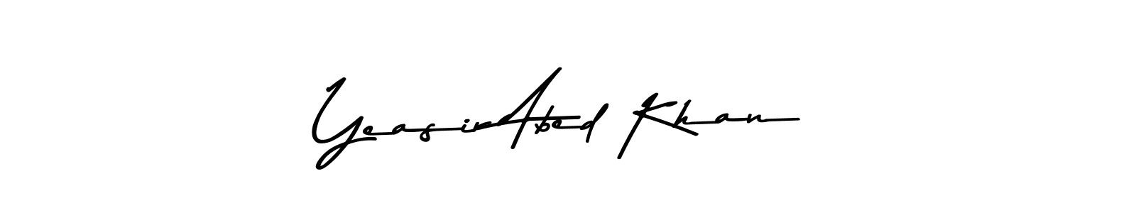 Asem Kandis PERSONAL USE is a professional signature style that is perfect for those who want to add a touch of class to their signature. It is also a great choice for those who want to make their signature more unique. Get Yeasir Abed Khan name to fancy signature for free. Yeasir Abed Khan signature style 9 images and pictures png