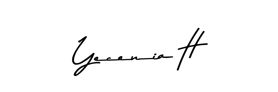 Make a beautiful signature design for name Yecenia H. Use this online signature maker to create a handwritten signature for free. Yecenia H signature style 9 images and pictures png
