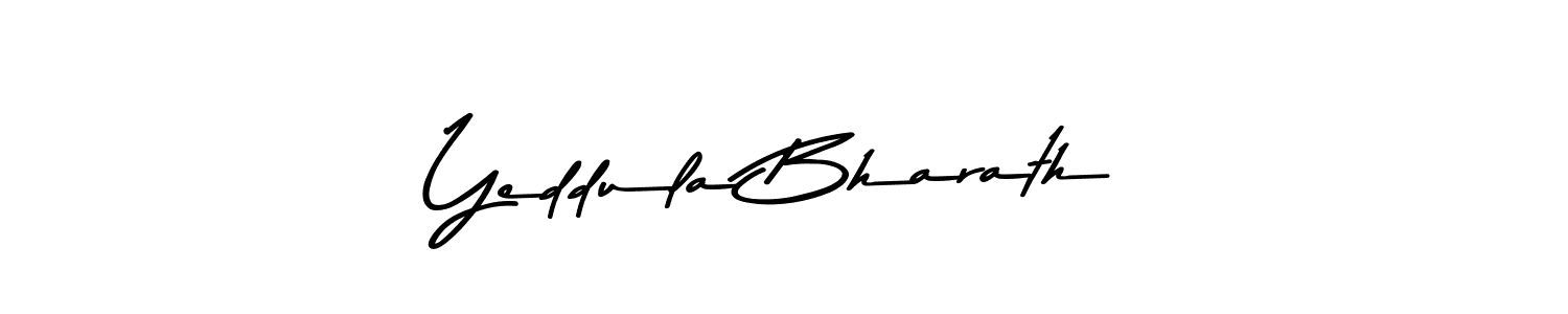 Make a beautiful signature design for name Yeddula Bharath. With this signature (Asem Kandis PERSONAL USE) style, you can create a handwritten signature for free. Yeddula Bharath signature style 9 images and pictures png