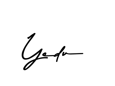 You should practise on your own different ways (Asem Kandis PERSONAL USE) to write your name (Yedu) in signature. don't let someone else do it for you. Yedu signature style 9 images and pictures png