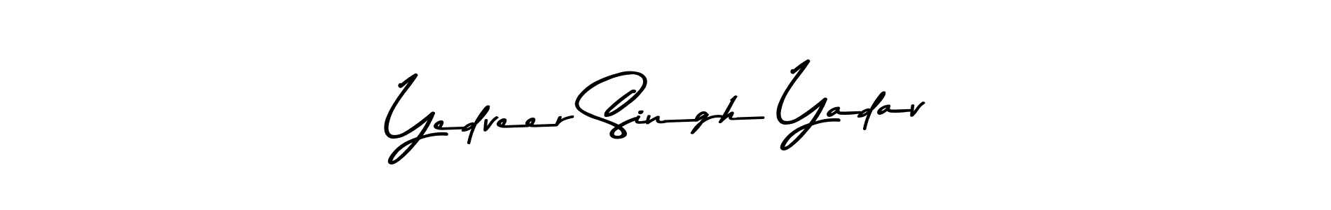 Create a beautiful signature design for name Yedveer Singh Yadav. With this signature (Asem Kandis PERSONAL USE) fonts, you can make a handwritten signature for free. Yedveer Singh Yadav signature style 9 images and pictures png