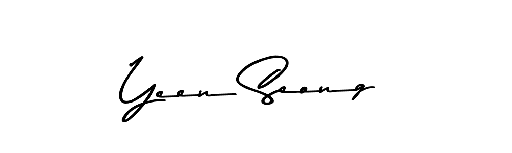 Make a beautiful signature design for name Yeen Seong. With this signature (Asem Kandis PERSONAL USE) style, you can create a handwritten signature for free. Yeen Seong signature style 9 images and pictures png