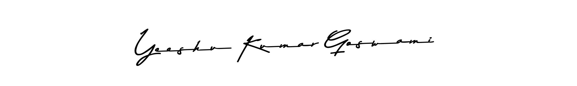 Similarly Asem Kandis PERSONAL USE is the best handwritten signature design. Signature creator online .You can use it as an online autograph creator for name Yeeshu Kumar Goswami. Yeeshu Kumar Goswami signature style 9 images and pictures png