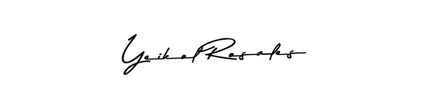 Yeikol Rosales stylish signature style. Best Handwritten Sign (Asem Kandis PERSONAL USE) for my name. Handwritten Signature Collection Ideas for my name Yeikol Rosales. Yeikol Rosales signature style 9 images and pictures png