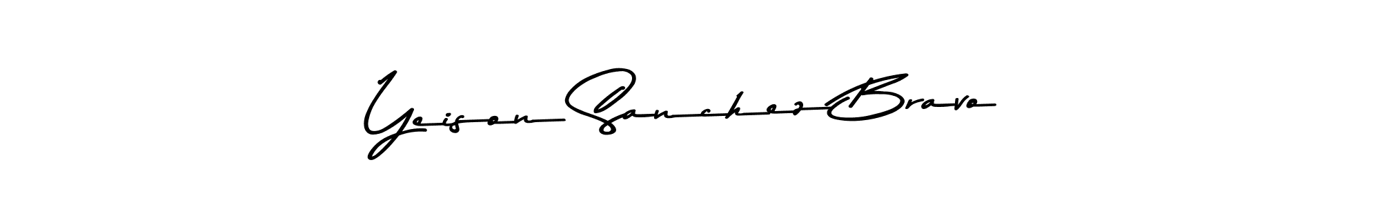 Asem Kandis PERSONAL USE is a professional signature style that is perfect for those who want to add a touch of class to their signature. It is also a great choice for those who want to make their signature more unique. Get Yeison Sanchez Bravo name to fancy signature for free. Yeison Sanchez Bravo signature style 9 images and pictures png