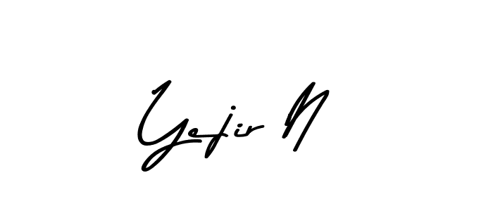 Design your own signature with our free online signature maker. With this signature software, you can create a handwritten (Asem Kandis PERSONAL USE) signature for name Yejir N. Yejir N signature style 9 images and pictures png