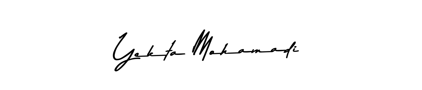 Use a signature maker to create a handwritten signature online. With this signature software, you can design (Asem Kandis PERSONAL USE) your own signature for name Yekta Mohamadi. Yekta Mohamadi signature style 9 images and pictures png