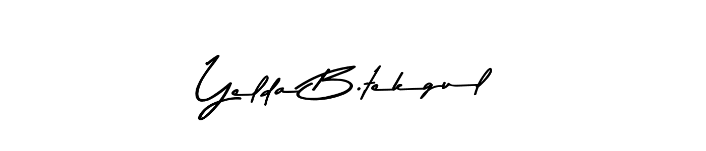 Similarly Asem Kandis PERSONAL USE is the best handwritten signature design. Signature creator online .You can use it as an online autograph creator for name Yelda B.tekgul. Yelda B.tekgul signature style 9 images and pictures png