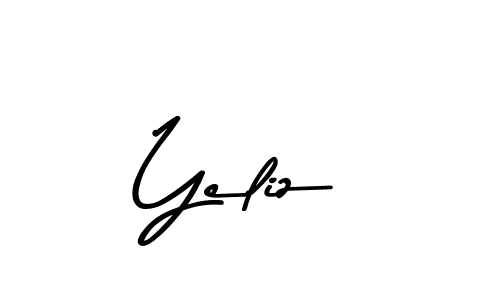 How to make Yeliz signature? Asem Kandis PERSONAL USE is a professional autograph style. Create handwritten signature for Yeliz name. Yeliz signature style 9 images and pictures png