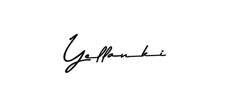 How to make Yellanki signature? Asem Kandis PERSONAL USE is a professional autograph style. Create handwritten signature for Yellanki name. Yellanki signature style 9 images and pictures png