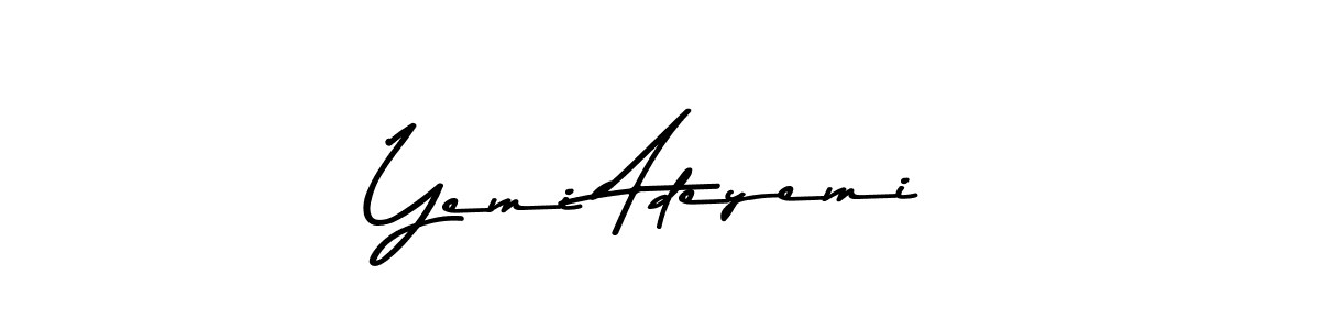 Create a beautiful signature design for name Yemi Adeyemi. With this signature (Asem Kandis PERSONAL USE) fonts, you can make a handwritten signature for free. Yemi Adeyemi signature style 9 images and pictures png